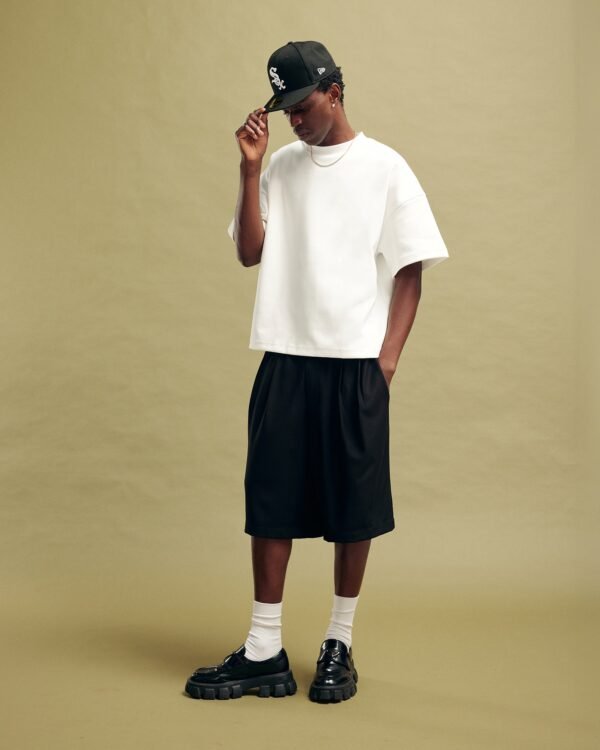 PLEATED SHORT | Black