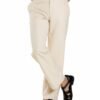 Trousers Belt Loop With Side Adjusters - Cream (Straight Cut)
