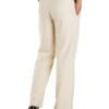 Trousers Belt Loop With Side Adjusters - Cream (Straight Cut)