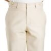 Trousers Belt Loop With Side Adjusters - Cream (Straight Cut)