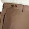 Trousers Belt Loop With Side Adjusters - Cocoa (Straight Cut)