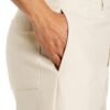 Trousers Belt Loop With Side Adjusters - Cream (Straight Cut)