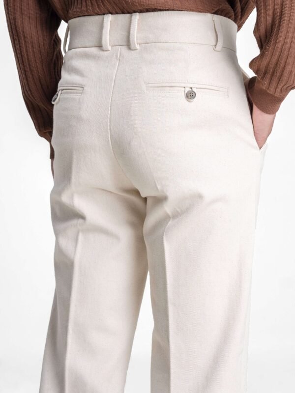Straight Cut Trousers - Off White