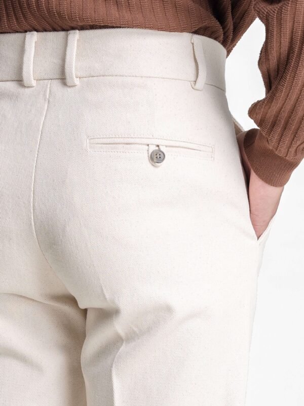 Straight Cut Trousers - Off White