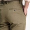 Straight Cut Trousers - Olive Green
