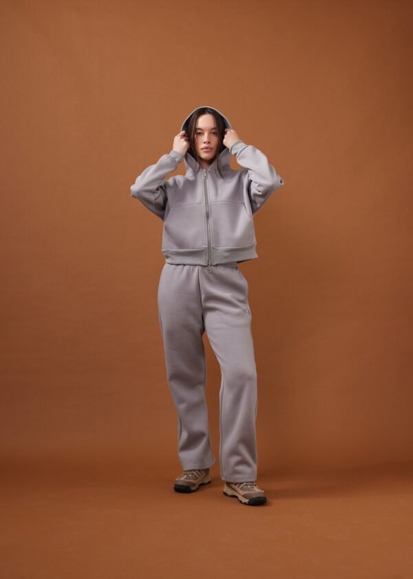ZIP HOODIE | Ice Grey
