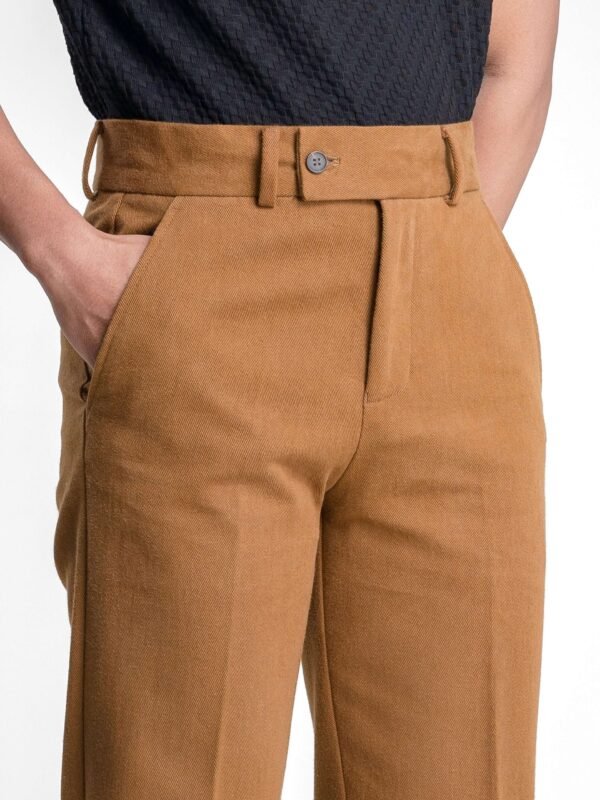 Straight Cut Trousers - Coffee