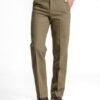 Straight Cut Trousers - Olive Green