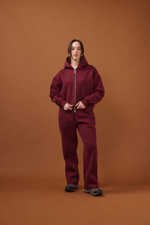 ZIP HOODIE | Cherry Cola