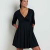 Freesia Long Sleeve Wrap Dress