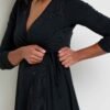 Freesia Long Sleeve Wrap Dress