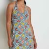 Plumeria Halter Dress