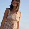 Taj Hemp Tiered Midi Dress