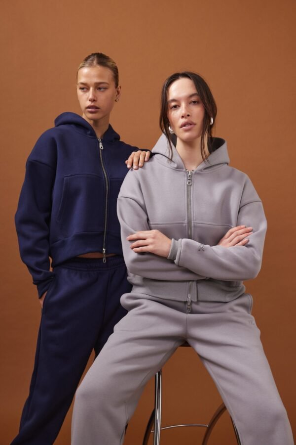 ZIP HOODIE | Ice Grey